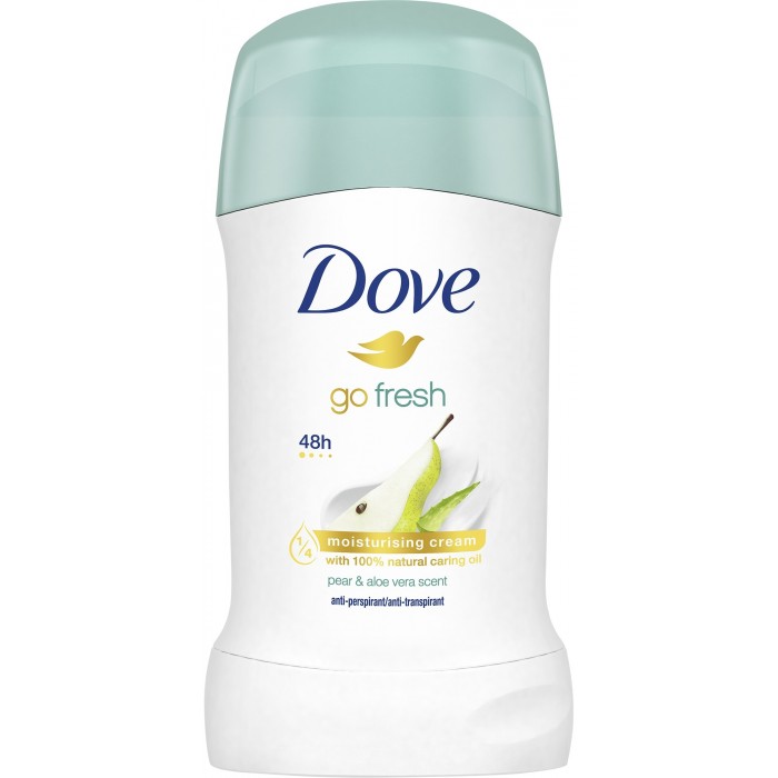 Антиперспирант-стик Dove Go Fresh Pear & Aloe Vera Scent с ароматом груши и алоэ вера, 40 мл - 