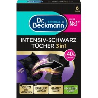 Салфетки Dr. Beckmann 2 в 1 для обновления черного цвета и ткани, 6 шт