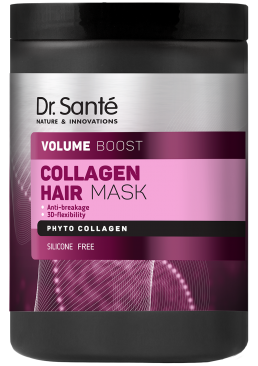 Маска для волос Dr.Sante Collagen Hair Volume boost Для придания объема, 1 л