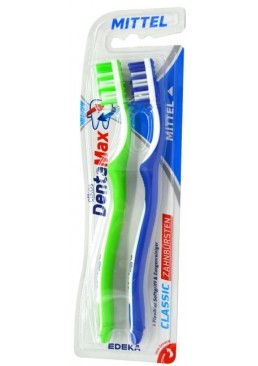 Зубна щітка Elkos DentaMax Mittel Classic, 2 шт