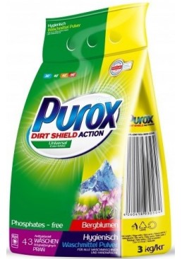 Пральний порошок Purox universal, 3 кг (43 прань)