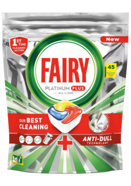 Таблетки для посудомоечной машины Fairy Platinum Plus Все в 1, 45 шт