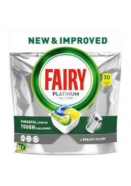 Таблетки для посудомоечной машины Fairy Platinum Лимон, 30 шт