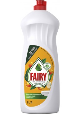 Гель для мытья посуды Fairy апельсин и лимонник,1 л