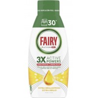 Гель-концентрат для миття посуду в посудомийній машині Fairy Platinum Gel 3 active powers лимон 600 мл (30 доз)