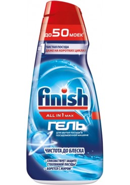 Гель для мытья посуды в посудомоечной машине FINISH All In One Max Power Gel, 1 л