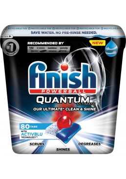 Таблетки для посудомоечной машины Finish Quantum Ultimate, 80 шт