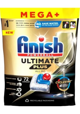 Таблетки для посудомоечных машин Finish Ultimate Plus All in 1, 72 шт