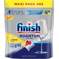 Таблетки для мытья посуды в посудомоечной машине Finish Quantum Ultimate Лимон, 65 шт
