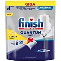 Таблетки для посудомоечных машин Finish Quantum All in 1 Lemon, 100шт