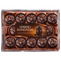 Подарунковий набір цукерок Ferrero Rondnoir чорний шоколад, 138 г