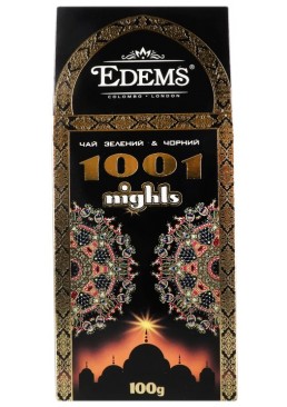 Чай зелений та чорний Edems 1001 ніч зі шматочками фруктів, 100 г