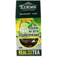 Чай зеленый Edems с кусочками Лайм-Мята, 100 г