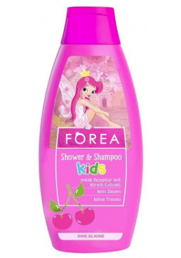 Шампунь-гель для душа с фруктовым ароматом Forea For Kids Shower & Shampoo, 500 мл