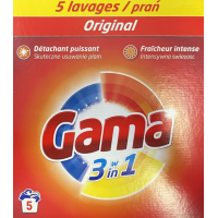 Пральний порошок для ручного прання білизни Gama 3в1 Універсальний, 300 г (5 прань)