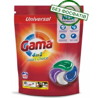 Капсули для прання Gama 4в1 універсальні, 60 шт
