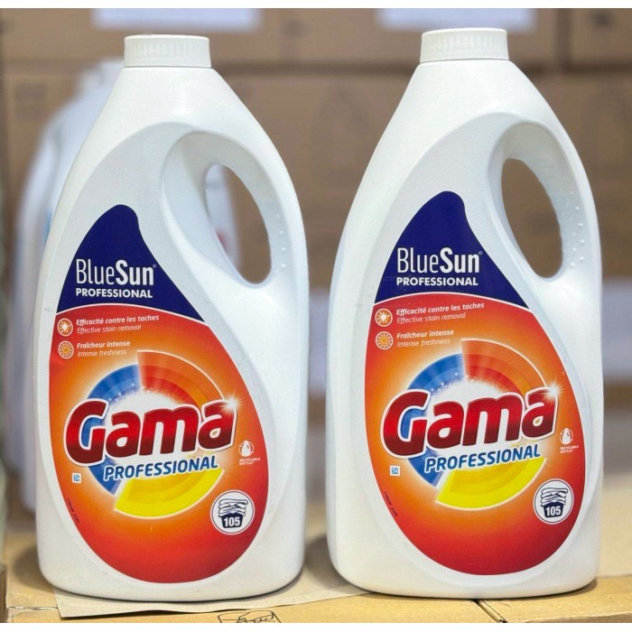 Гель для стирки Gama Professional для профессиональной стирки, 4.725 л (105 стирок) - 