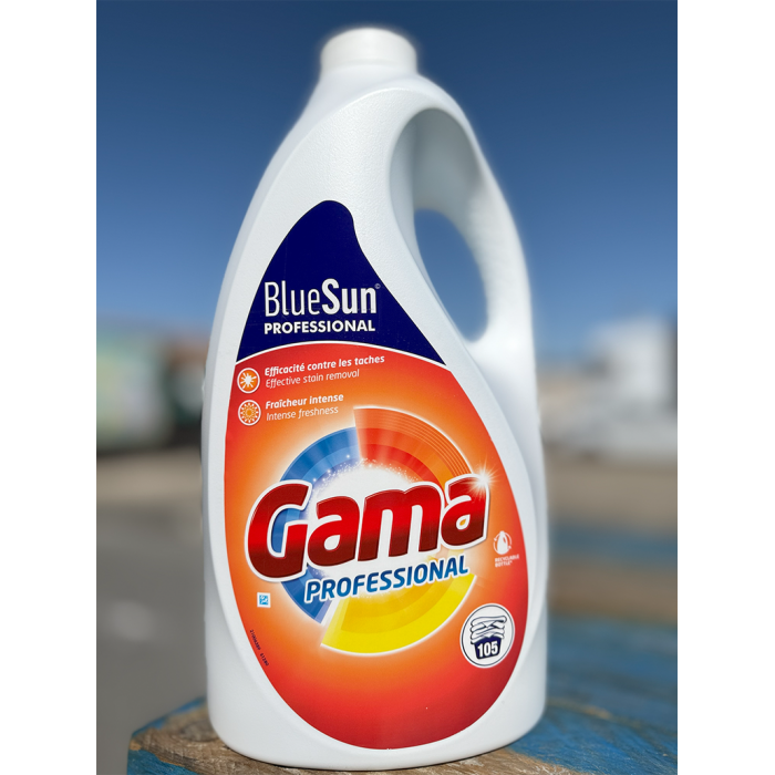 Гель для стирки Gama Professional для профессиональной стирки, 4.725 л (105 стирок) - 