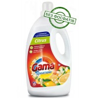 Гель для стирки Gama Citrus с цитрусовым ароматом, 2.2 л (44 стирок)