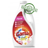 Гель для стирки Gama Floral с цветочным ароматом, 2.2 л (44 стирки)