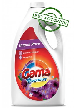 Гель для стирки Gama Buque Roxo с цветочным ароматом, 4.05 л (90 стирок)