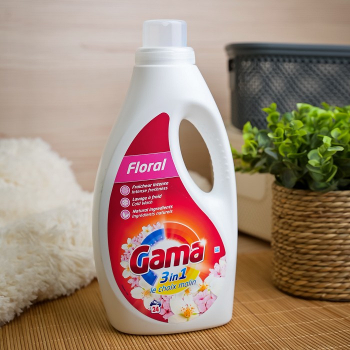 Гель для прання Gama Floral з квітковим ароматом, 1.2 л (24 прання) (815860) - 