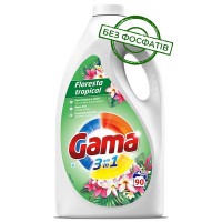 Гель для стирки Gama Floresta Tropical с ароматом тропических цветов, 4.05 л (90 стирок)