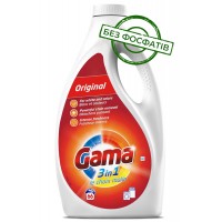 Гель для прання Gama Original для білої та кольорової білизни, 3 л (66 прань)
