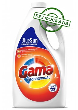 Гель для стирки Gama Professional для профессиональной стирки, 4.725 л (105 стирок)