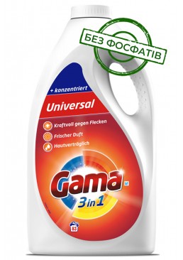 Гель для стирки Gama Universal универсальный, 4.15 л (83 стирки)