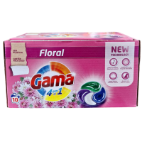 Капсули для прання Gama Floral з квітковим ароматом, 10 шт