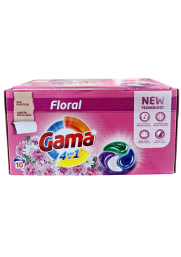 Капсули для прання Gama Floral з квітковим ароматом, 10 шт