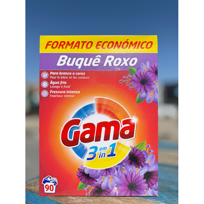 Порошок для стирки Gama Buque Roxo 3в1 с цветочным ароматом, 4.95 кг (90 стирок) - 