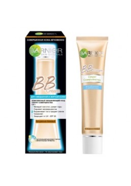 BB-крем для смешанной и жирной кожи Garnier Skin Naturals Секрет совершенства натурально-бежевый, 50 мл