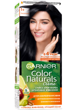 Фарба для волосся Garnier Color Naturals 1+ Ультрачорний, 110 мл