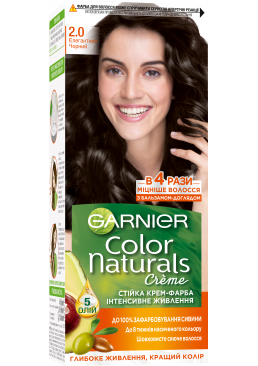 Краска для волос Garnier Color Naturals 2.0 Элегантный черный, 110 мл