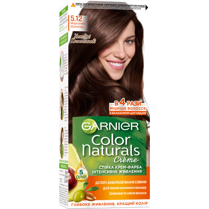  Краска для волос Garnier Color Naturals 5.12 Морозный шоколад, 110 мл - 