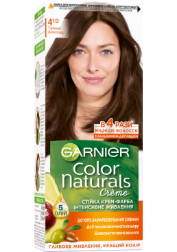 Краска для волос Garnier Color Naturals 4 1/2 Темный шоколад, 110 мл