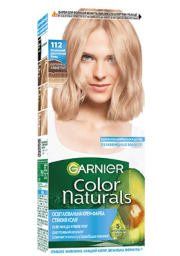  Краска для волос Garnier Color Naturals 112 Натуральный Блонд, 110 мл