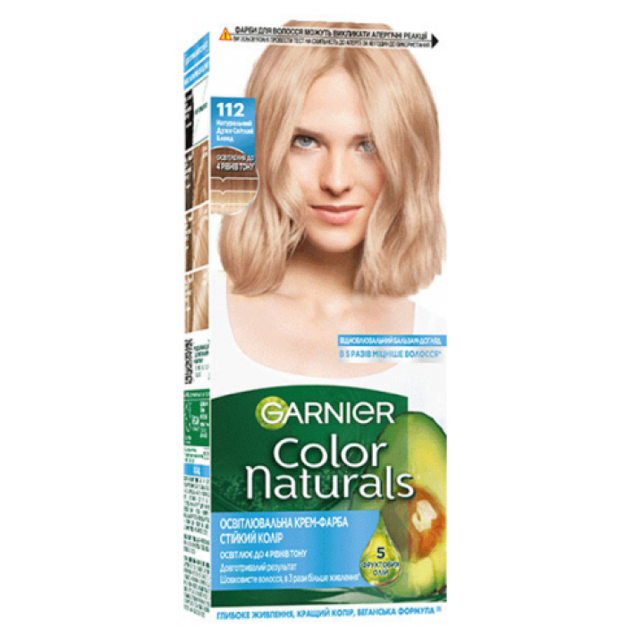 Фарба для волосся Garnier Color Naturals 112 Натуральний Блонд, 110 мл (423953) - 