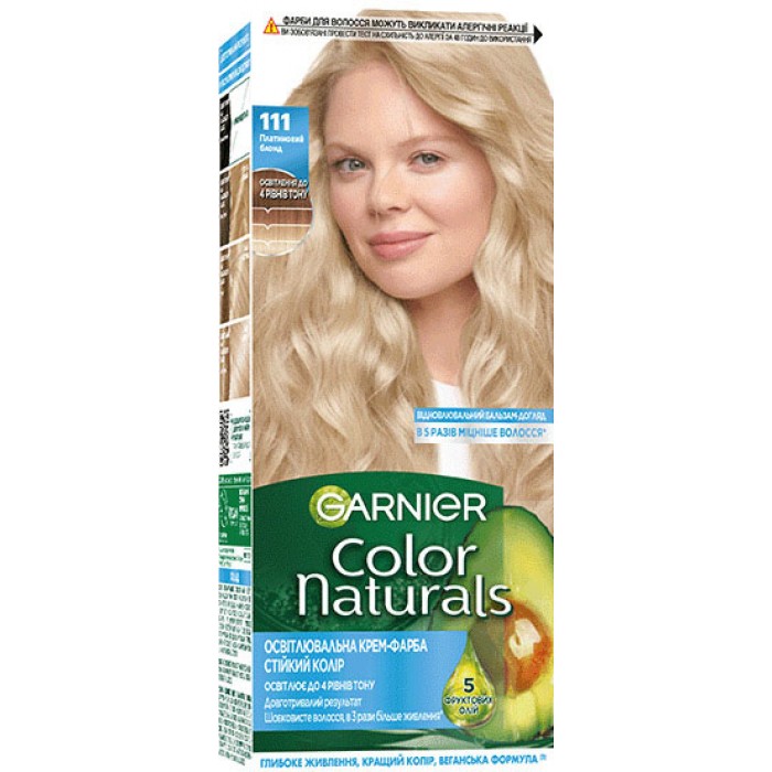Фарба для волосся Garnier Color Naturals 111 Платиновий блондин, 110 мл (676986) - 