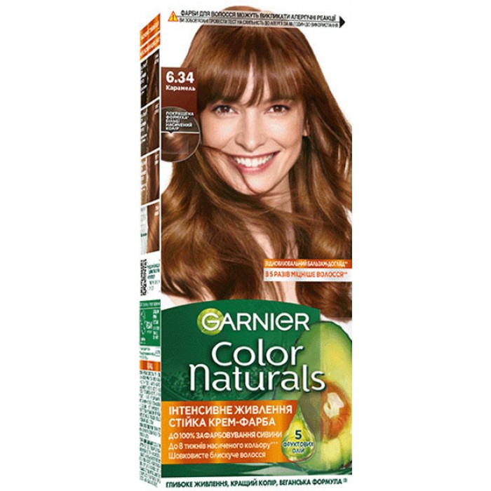 Фарба для волосся Garnier Color Naturals 6.34 Карамель, 110 мл (676993) - 