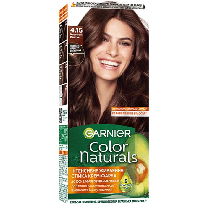 Краска для волос Garnier Color Naturals 4.15 Морозный каштан, 110 мл - 