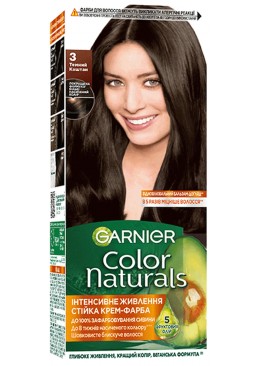 Фарба для волосся Garnier Color Naturals 3 Темний каштан, 110 мл