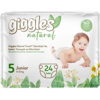 Подгузники детские Giggles Natural 5 Junior (11-25 кг), 24 шт