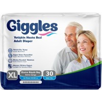 Підгузки для дорослих Giggles Extra Large розмір XL 10 крапель, 30 шт (120-160 см)
