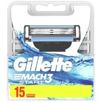 Сменные картриджи для бритья Gillette Mach 3 Start, 15 шт