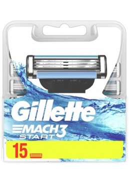Змінні картриджі для гоління Gillette Mach 3 Start, 15 шт