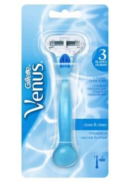 Станок для бритья женский Gillette Venus Close & Clean, 1 шт