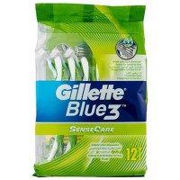 Станки бритвенные Gillette Blue Sense Care 3 лезвия, 12 шт